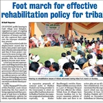 Ekta Parishad's footmarch in India's tribal belt goes on - article in the Hitvada